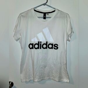 Adidas white tee